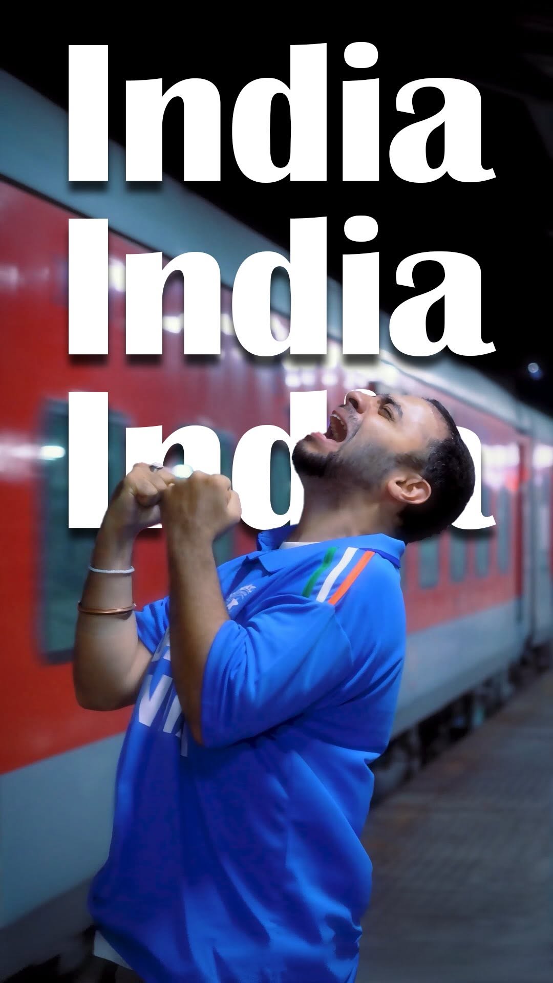 India! India! India! Yeh jeet special hai. Team India wins India celebrates. In the happiest moments of life
