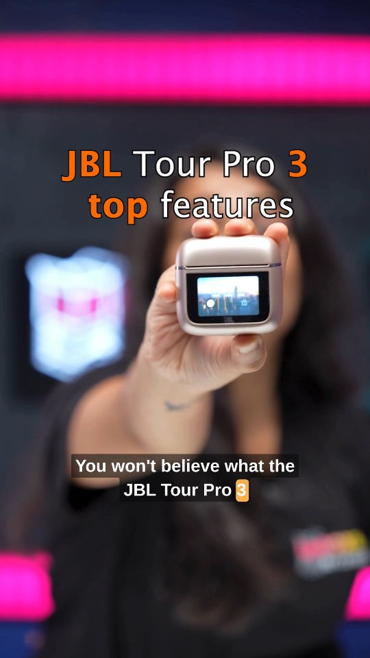 They're not just earbuds, they're a whole tech hub in your pocket. 🔥 The JBL Tour Pro 3 lets you control everything wit...