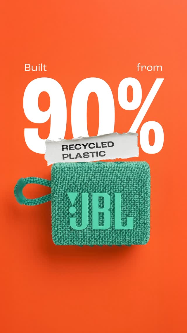 The JBL Go 3 Eco keeps your vibe going while caring for the planet. Making sound good for your playlist, better for the ...